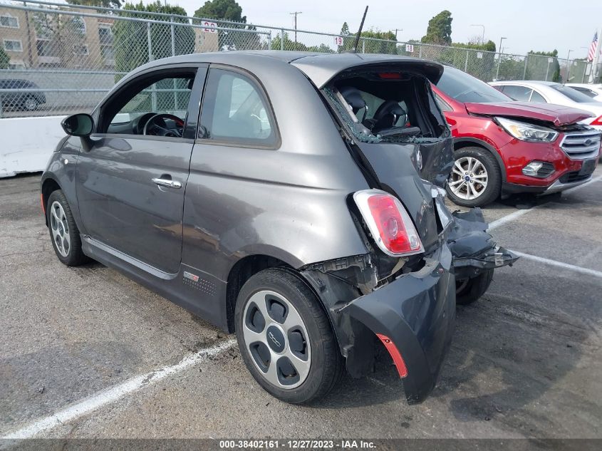 2015 Fiat 500E Battery Electric VIN: 3C3CFFGEXFT570300 Lot: 38402161