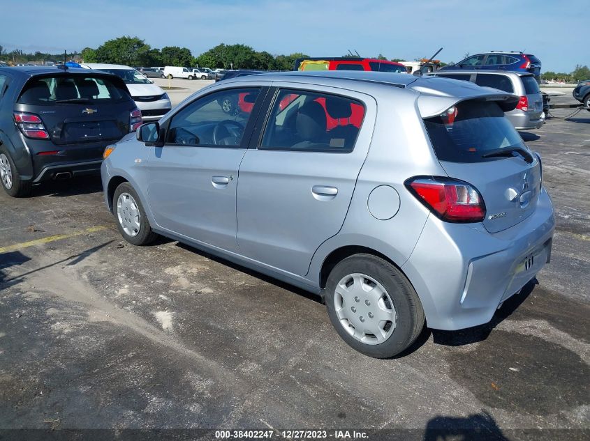 2021 Mitsubishi Mirage Es VIN: ML32AUHJ0MH007826 Lot: 38402247