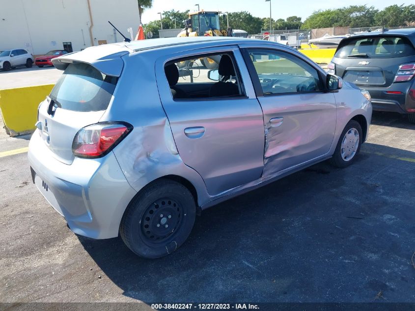 2021 Mitsubishi Mirage Es VIN: ML32AUHJ0MH007826 Lot: 38402247