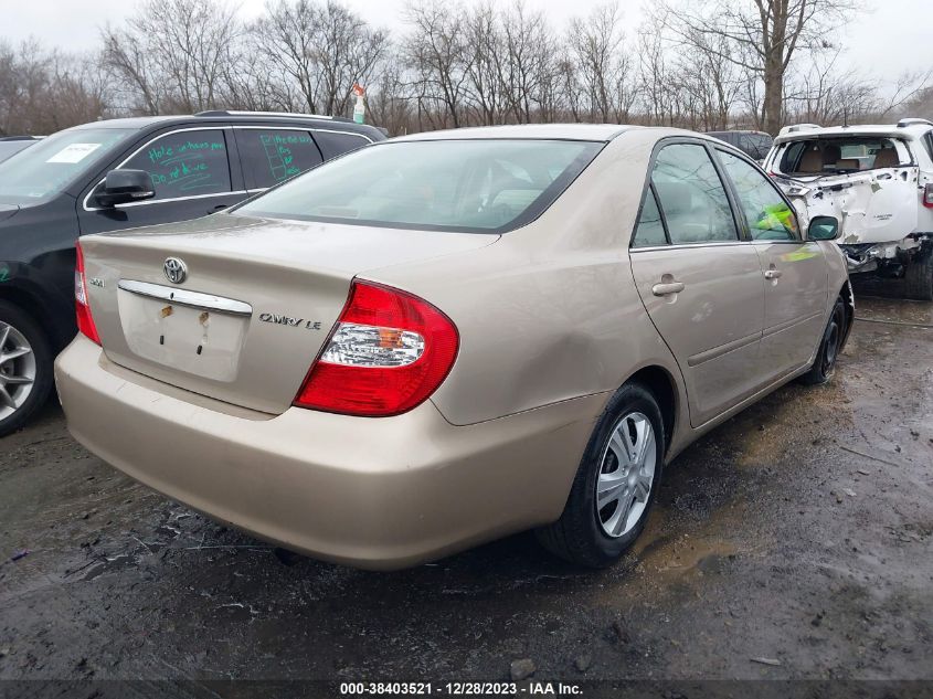 2004 Toyota Camry Le VIN: 4T1BE32K24U375571 Lot: 38403521