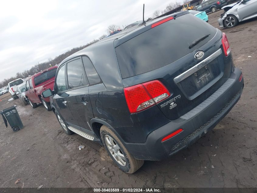 2013 Kia Sorento Lx VIN: 5XYKT3A13DG361103 Lot: 38403589