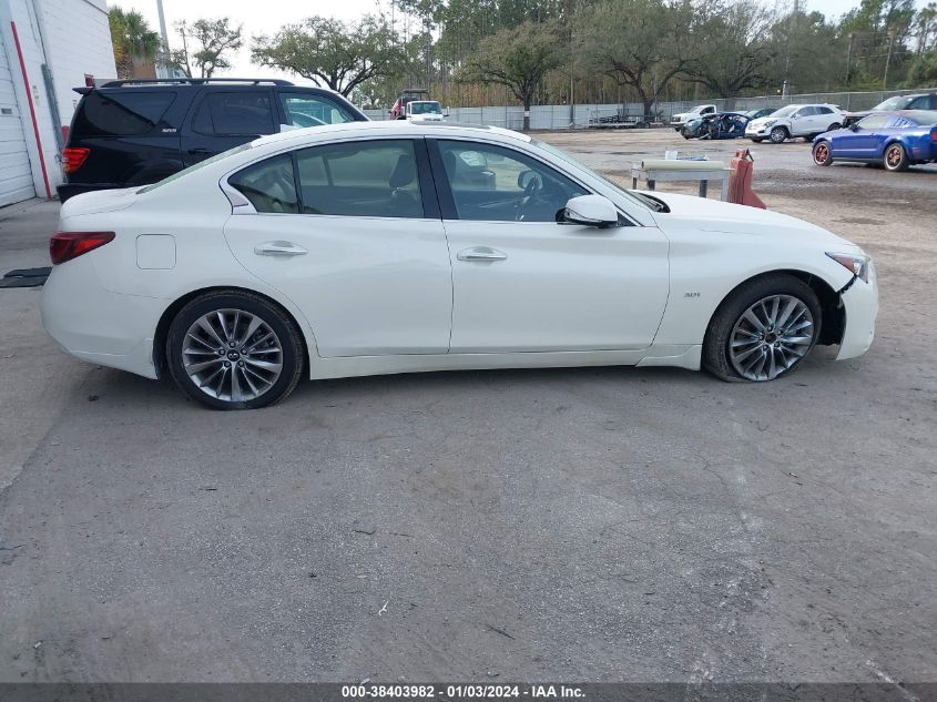 2019 Infiniti Q50 3.0T Luxe VIN: JN1EV7AR3KM592392 Lot: 38403982