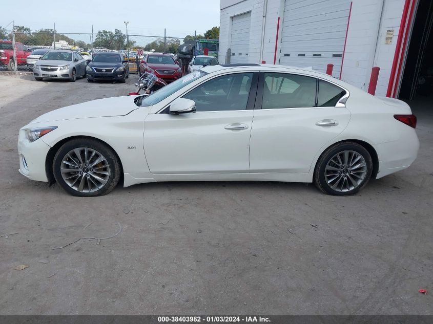 2019 Infiniti Q50 3.0T Luxe VIN: JN1EV7AR3KM592392 Lot: 38403982