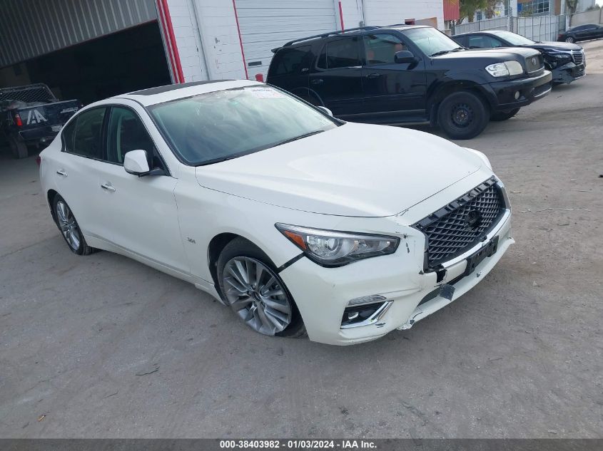 2019 Infiniti Q50 3.0T Luxe VIN: JN1EV7AR3KM592392 Lot: 38403982