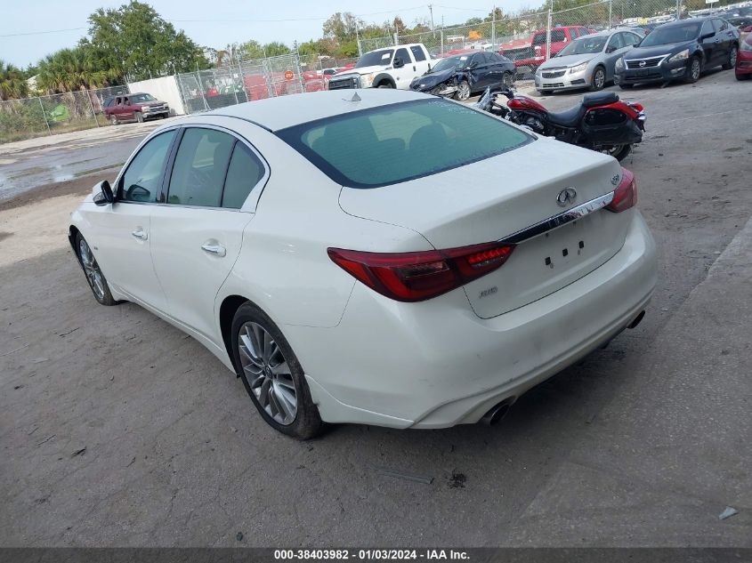 2019 Infiniti Q50 3.0T Luxe VIN: JN1EV7AR3KM592392 Lot: 38403982