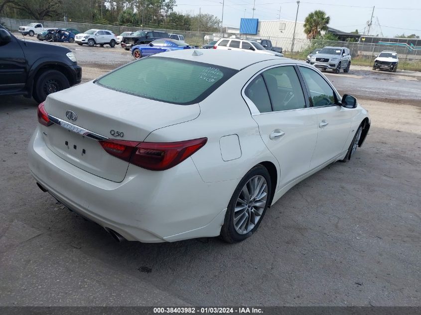 2019 Infiniti Q50 3.0T Luxe VIN: JN1EV7AR3KM592392 Lot: 38403982