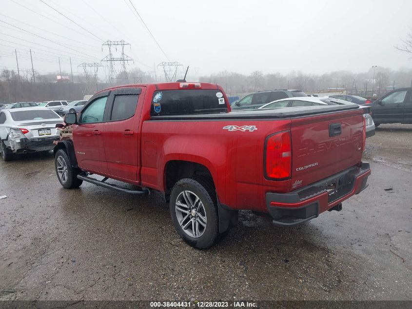 2021 Chevrolet Colorado 4Wd Long Box Wt VIN: 1GCGTBEN8M1240645 Lot: 38404431