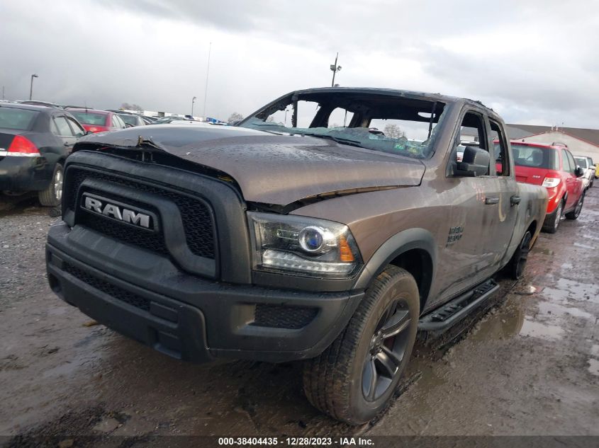 2021 Ram 1500 Classic Warlock Quad Cab 4X4 6'4 Box VIN: 1C6RR7GG4MS536945 Lot: 38404435