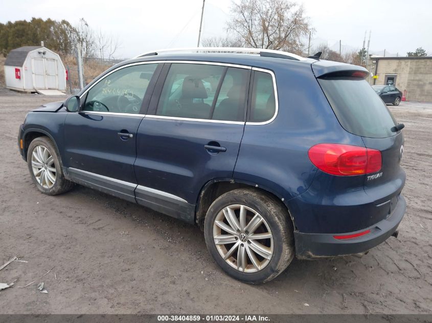 WVGBV7AX1CW564588 2012 Volkswagen Tiguan Se