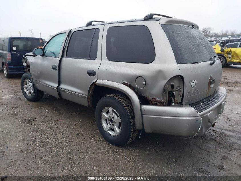 2001 Dodge Durango R/T VIN: 1B4HS28Z81F504836 Lot: 38405109