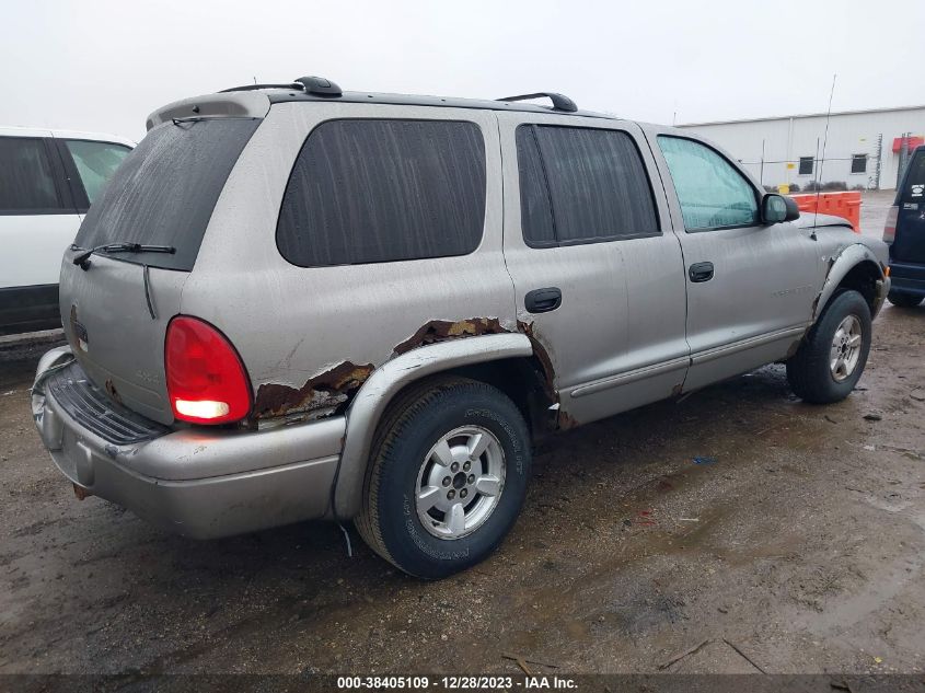 2001 Dodge Durango R/T VIN: 1B4HS28Z81F504836 Lot: 38405109