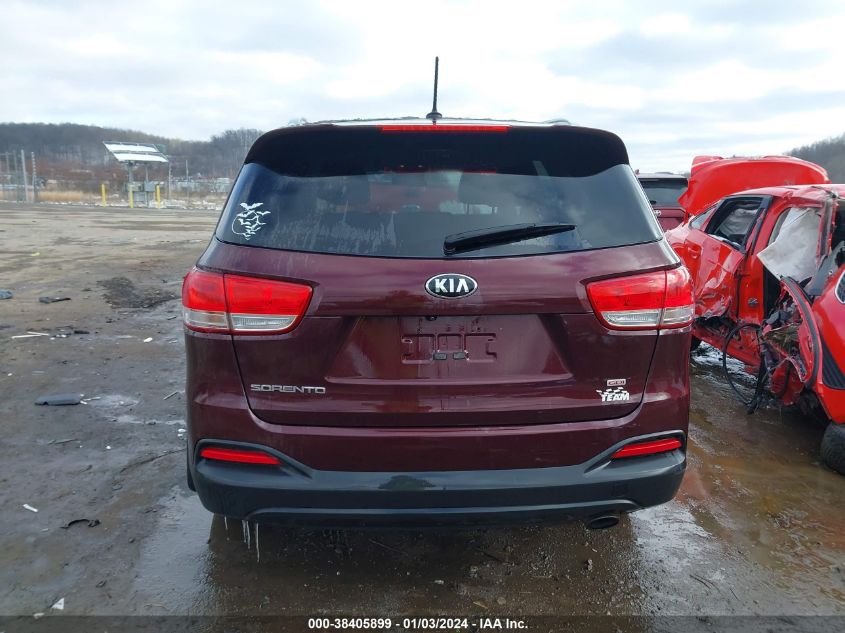 2016 Kia Sorento 2.4L Lx VIN: 5XYPGDA33GG125542 Lot: 38405899