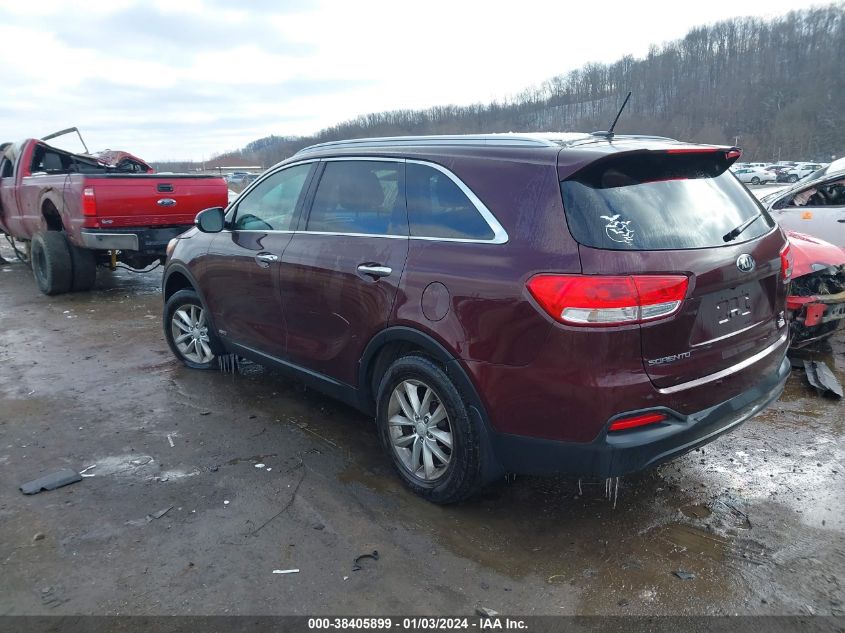 2016 Kia Sorento 2.4L Lx VIN: 5XYPGDA33GG125542 Lot: 38405899