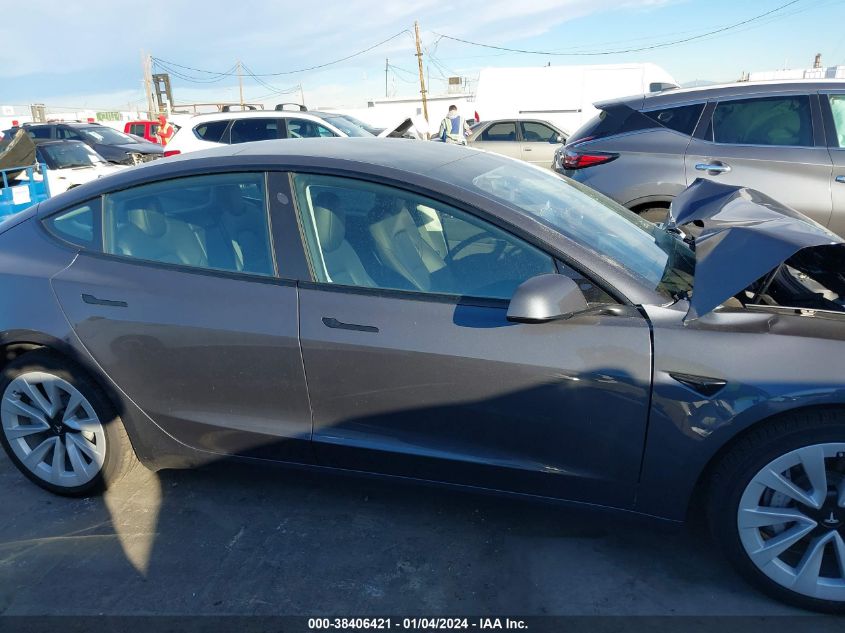 2023 Tesla Model 3 Long Range Dual Motor All-Wheel Drive VIN: 5YJ3E1EB4PF636561 Lot: 38406421