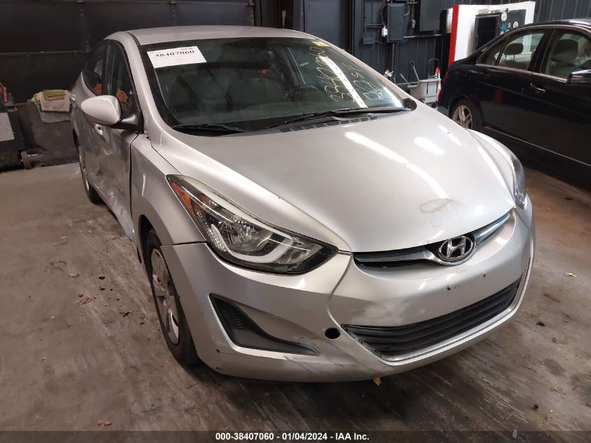 KMHDH4AE4GU488105 2016 Hyundai Elantra Se