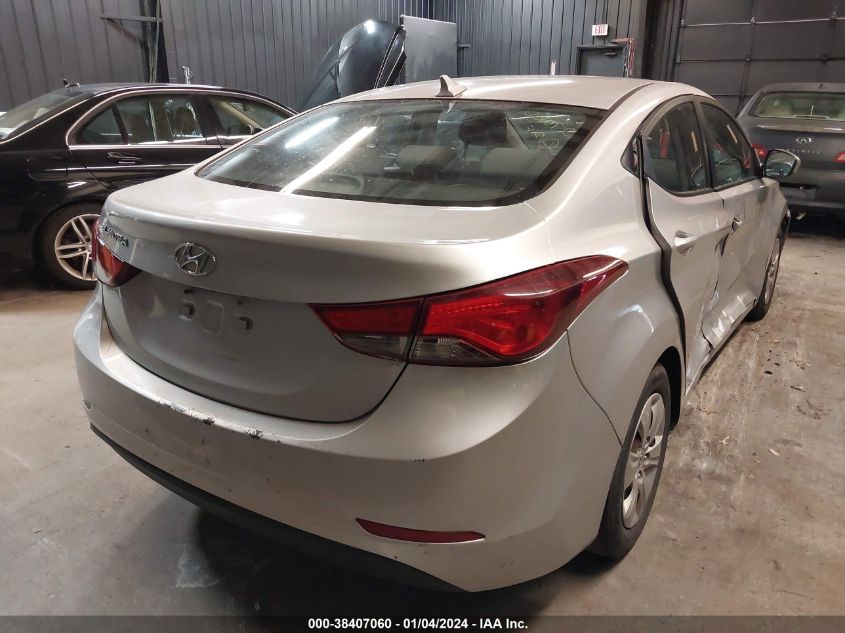 KMHDH4AE4GU488105 2016 Hyundai Elantra Se