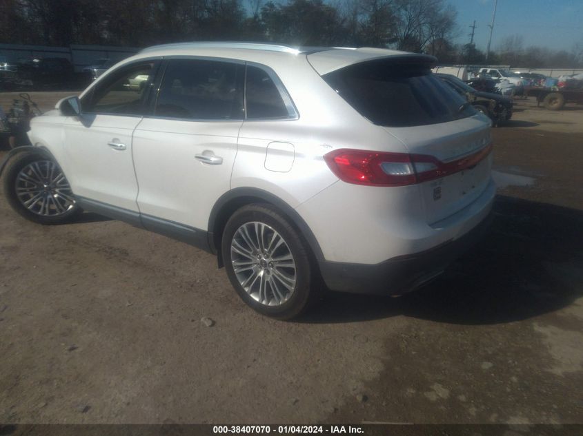 2LMPJ6LR7HBL51264 2017 Lincoln Mkx Reserve