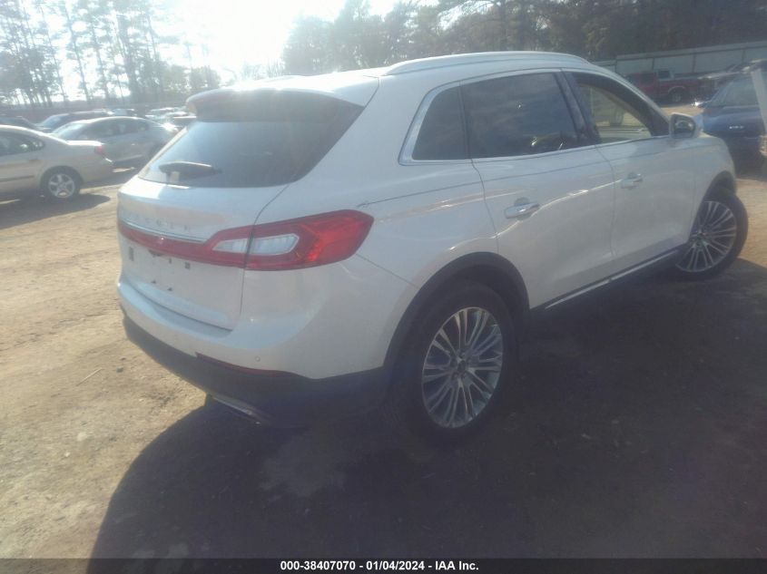 2LMPJ6LR7HBL51264 2017 Lincoln Mkx Reserve