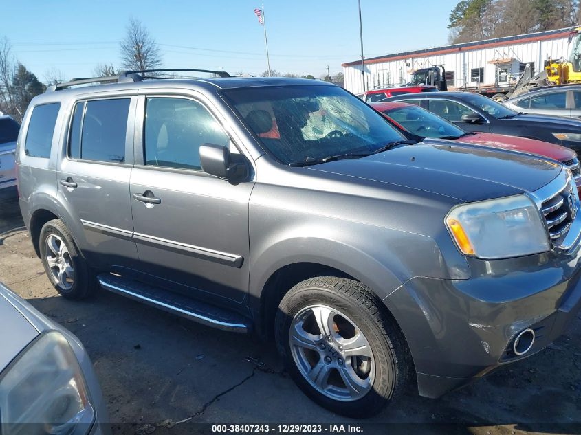 2013 Honda Pilot Ex-L VIN: 5FNYF3H51DB011129 Lot: 38407243