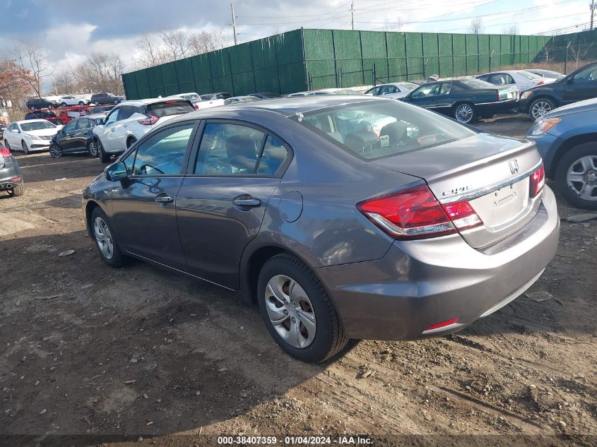 2015 Honda Civic Lx VIN: 19XFB2F55FE704360 Lot: 38407359