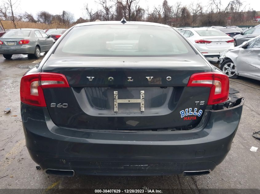 2015 Volvo S60 T5 Premier VIN: YV126MFK0F1346571 Lot: 38407629