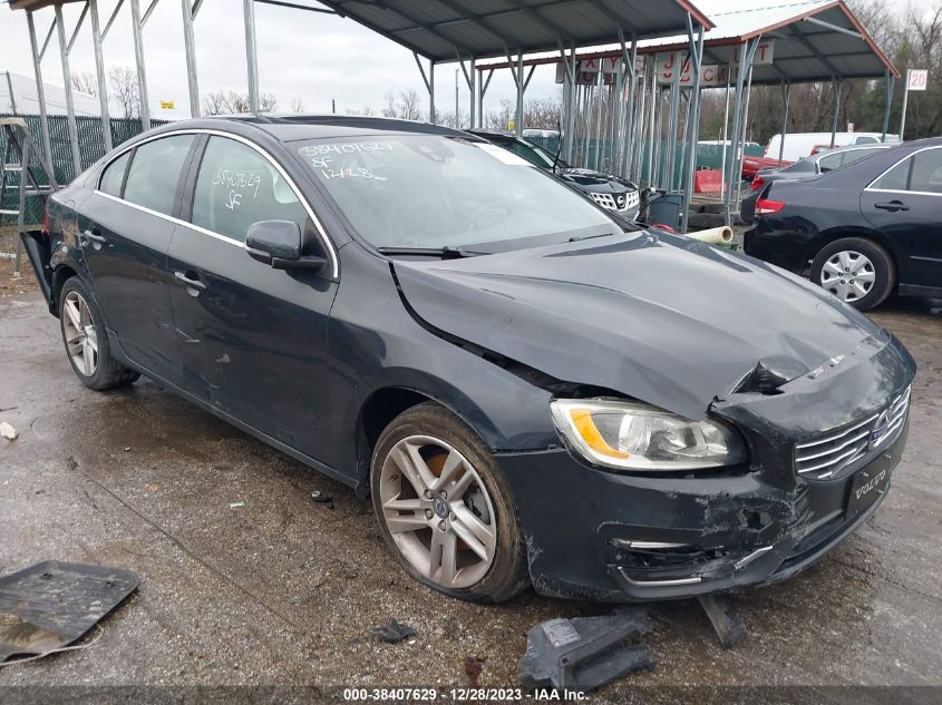 2015 Volvo S60 T5 Premier VIN: YV126MFK0F1346571 Lot: 38407629