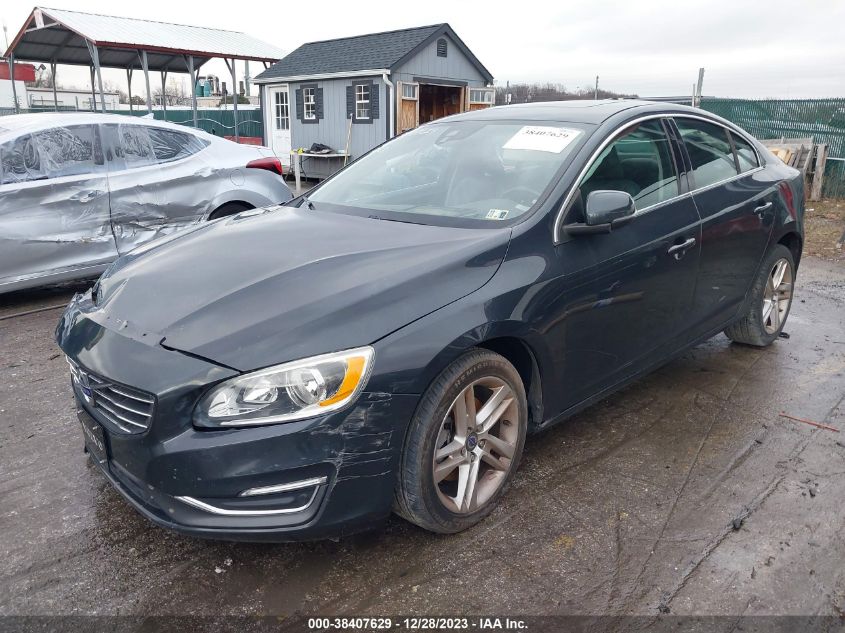 2015 Volvo S60 T5 Premier VIN: YV126MFK0F1346571 Lot: 38407629