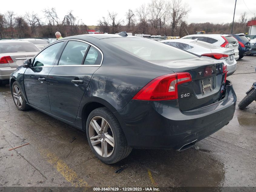 2015 Volvo S60 T5 Premier VIN: YV126MFK0F1346571 Lot: 38407629