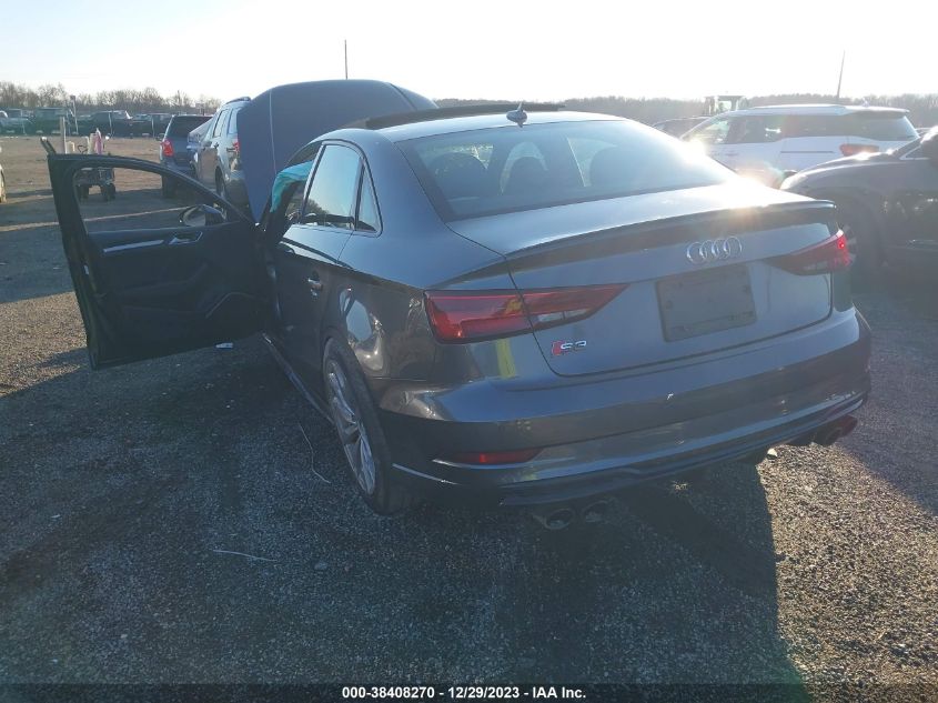 2017 Audi S3 2.0T Premium Plus VIN: WAUB1GFF8H1072206 Lot: 38408270