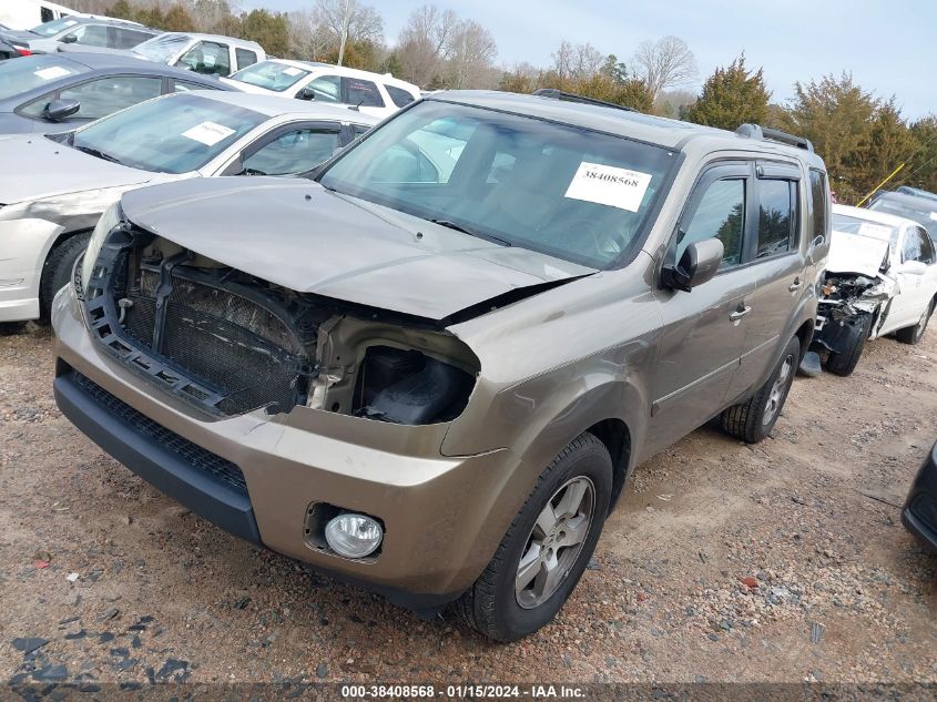 2010 Honda Pilot Ex-L VIN: 5FNYF4H52AB039555 Lot: 38408568