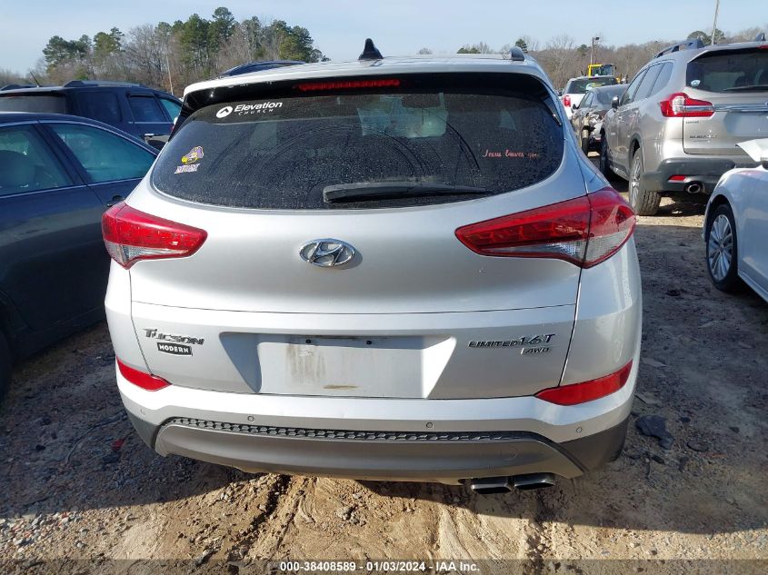 KM8J3CA25GU137964 2016 Hyundai Tucson Limited