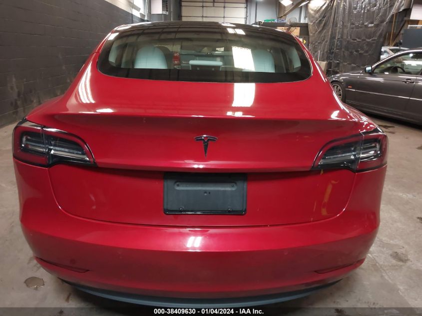 2021 Tesla Model 3 Standard Range Plus Rear-Wheel Drive VIN: 5YJ3E1EA1MF838275 Lot: 38409630