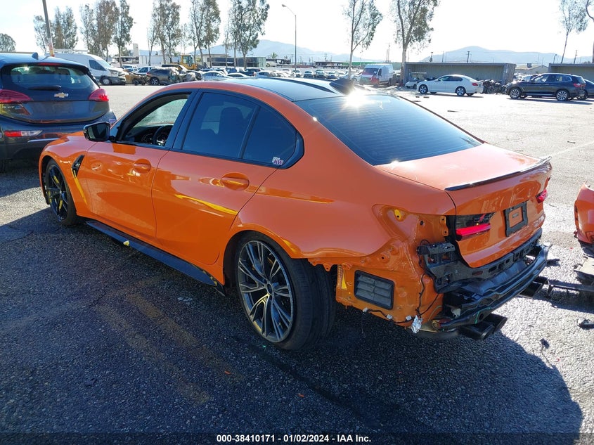 2021 BMW M3 Sedan VIN: WBS53AY06MFL38053 Lot: 38410171
