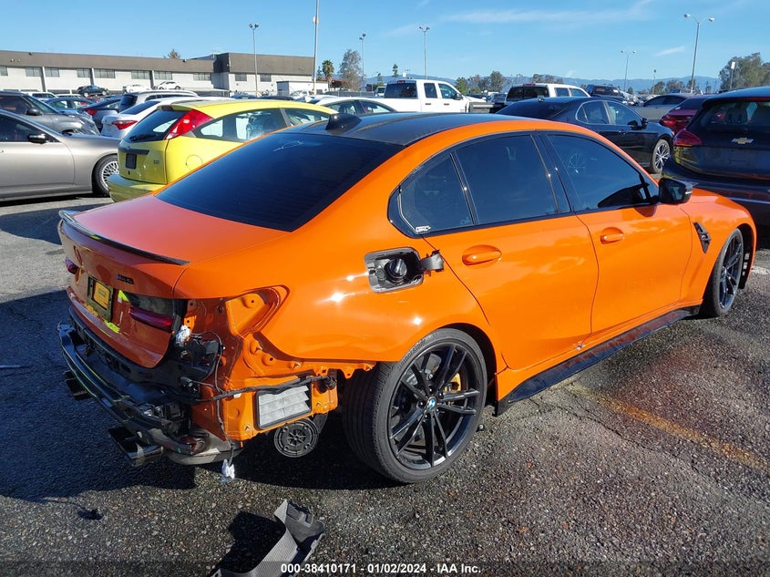 2021 BMW M3 Sedan VIN: WBS53AY06MFL38053 Lot: 38410171