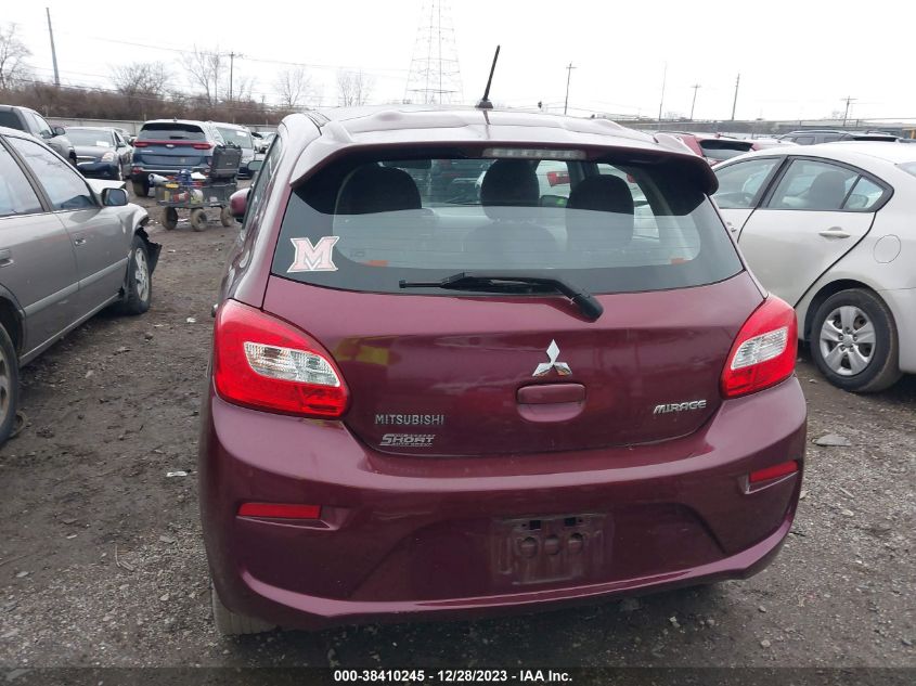 2017 Mitsubishi Mirage Es VIN: ML32A3HJ4HH014343 Lot: 38410245