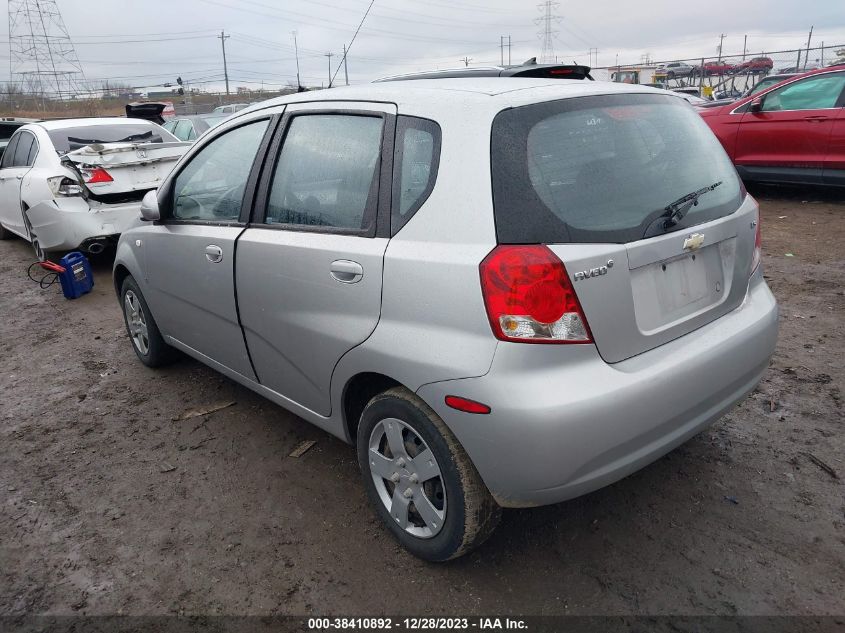 KL1TD66667B787509 2007 Chevrolet Aveo 5 Ls