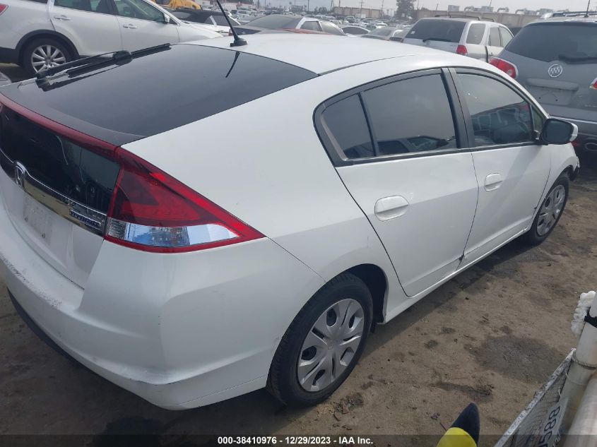 2012 Honda Insight VIN: JHMZE2H3XCS002798 Lot: 38410976