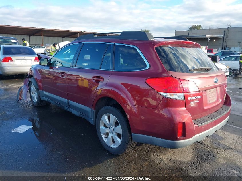 2011 Subaru Outback 2.5I Premium VIN: 4S4BRBGC7B3324229 Lot: 38411422