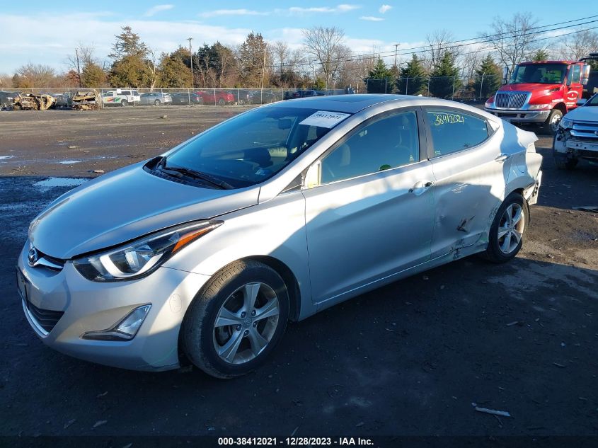 2016 Hyundai Elantra Value Edition VIN: KMHDH4AE5GU485133 Lot: 38412021