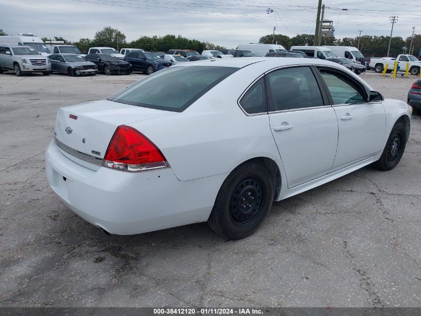 2011 Chevrolet Impala Police VIN: 2G1WD5EM4B1286491 Lot: 38412120