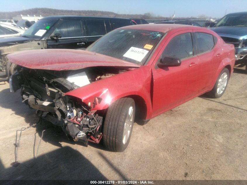 2013 Dodge Avenger Se VIN: 1C3CDZAG4DN750600 Lot: 38412278