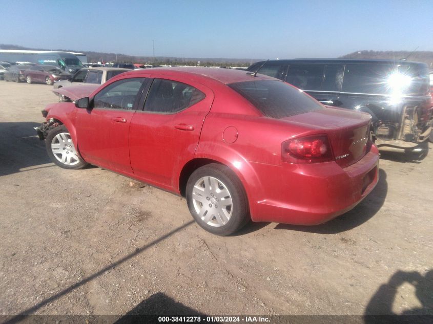 2013 Dodge Avenger Se VIN: 1C3CDZAG4DN750600 Lot: 38412278