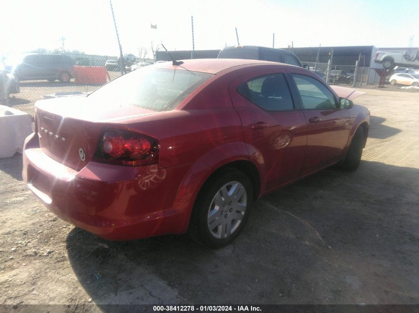 2013 Dodge Avenger Se VIN: 1C3CDZAG4DN750600 Lot: 38412278