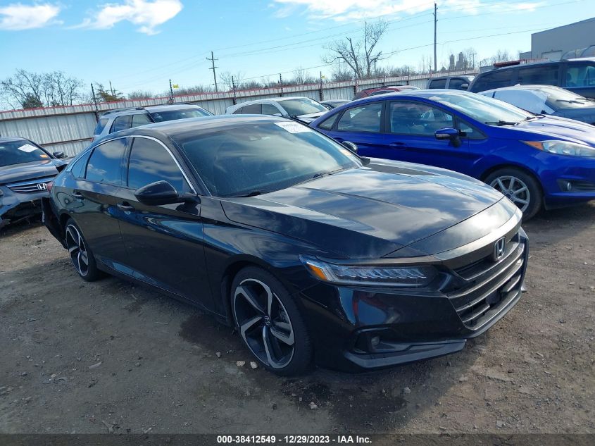 2021 Honda Accord Sport Special Edition VIN: 1HGCV1F48MA001283 Lot: 38412549