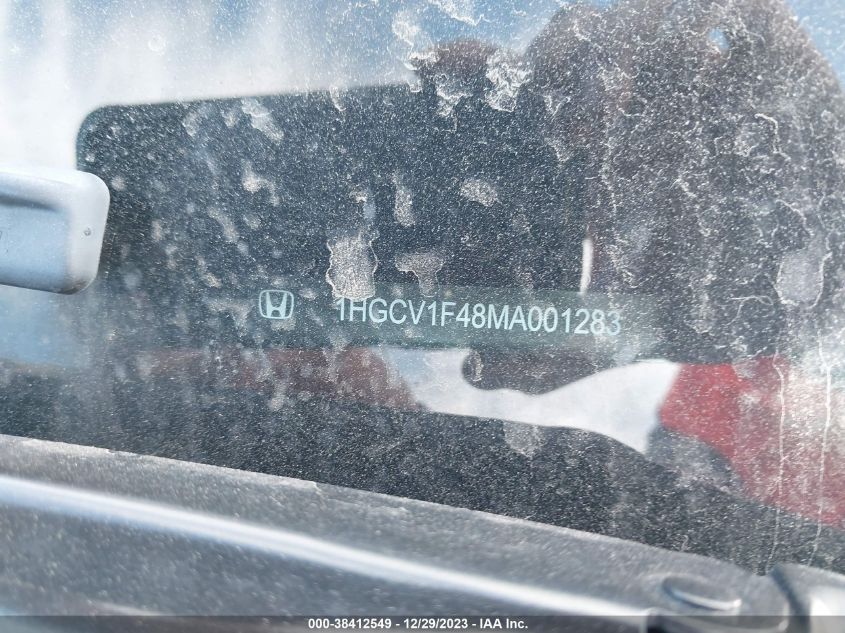 2021 Honda Accord Sport Special Edition VIN: 1HGCV1F48MA001283 Lot: 38412549