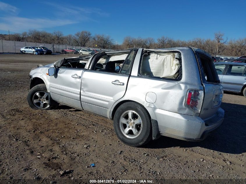 2007 Honda Pilot Ex-L VIN: 5FNYF18627B010248 Lot: 38412875