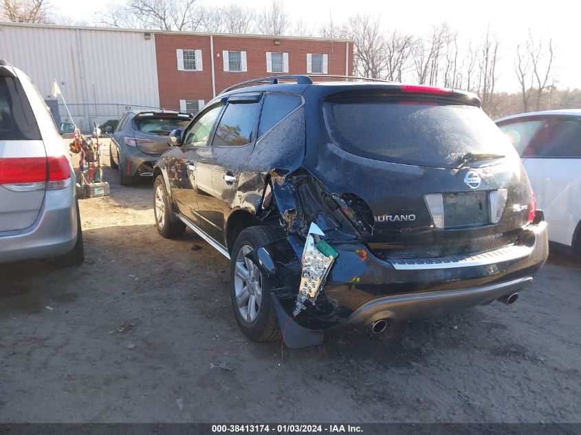 2007 Nissan Murano Sl VIN: JN8AZ08W67W639661 Lot: 38413174