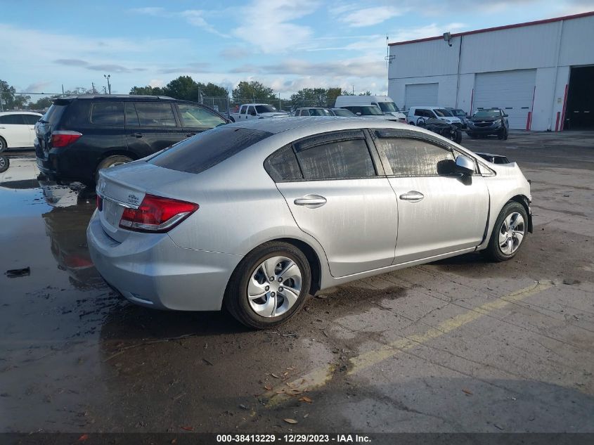 2013 Honda Civic Lx VIN: 19XFB2F51DE005594 Lot: 38413229