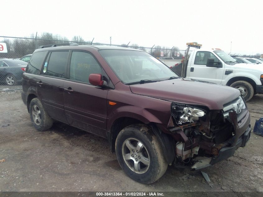 2007 Honda Pilot Ex-L VIN: 2HKYF18557H535300 Lot: 39154220