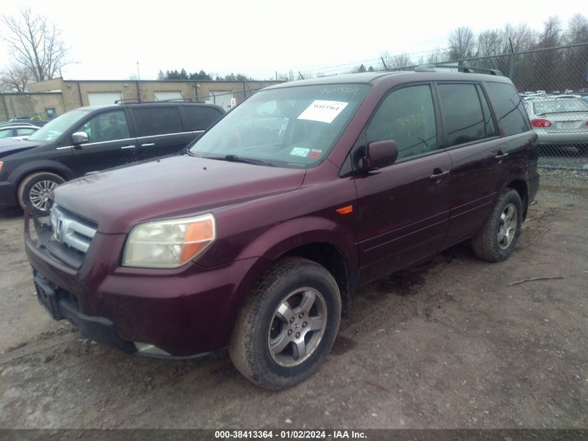 2007 Honda Pilot Ex-L VIN: 2HKYF18557H535300 Lot: 39154220